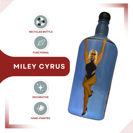 Hand-painted The Singleton 12 Years Old Malt Scotch Whisky (Miley Cyrus)