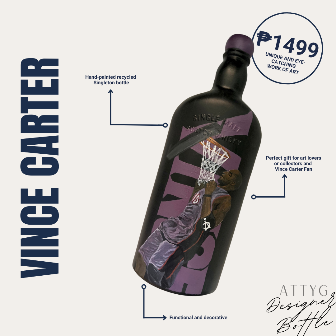 Hand-painted The Singleton 12 Years Old Malt Scotch Whisky (Vince Carter)