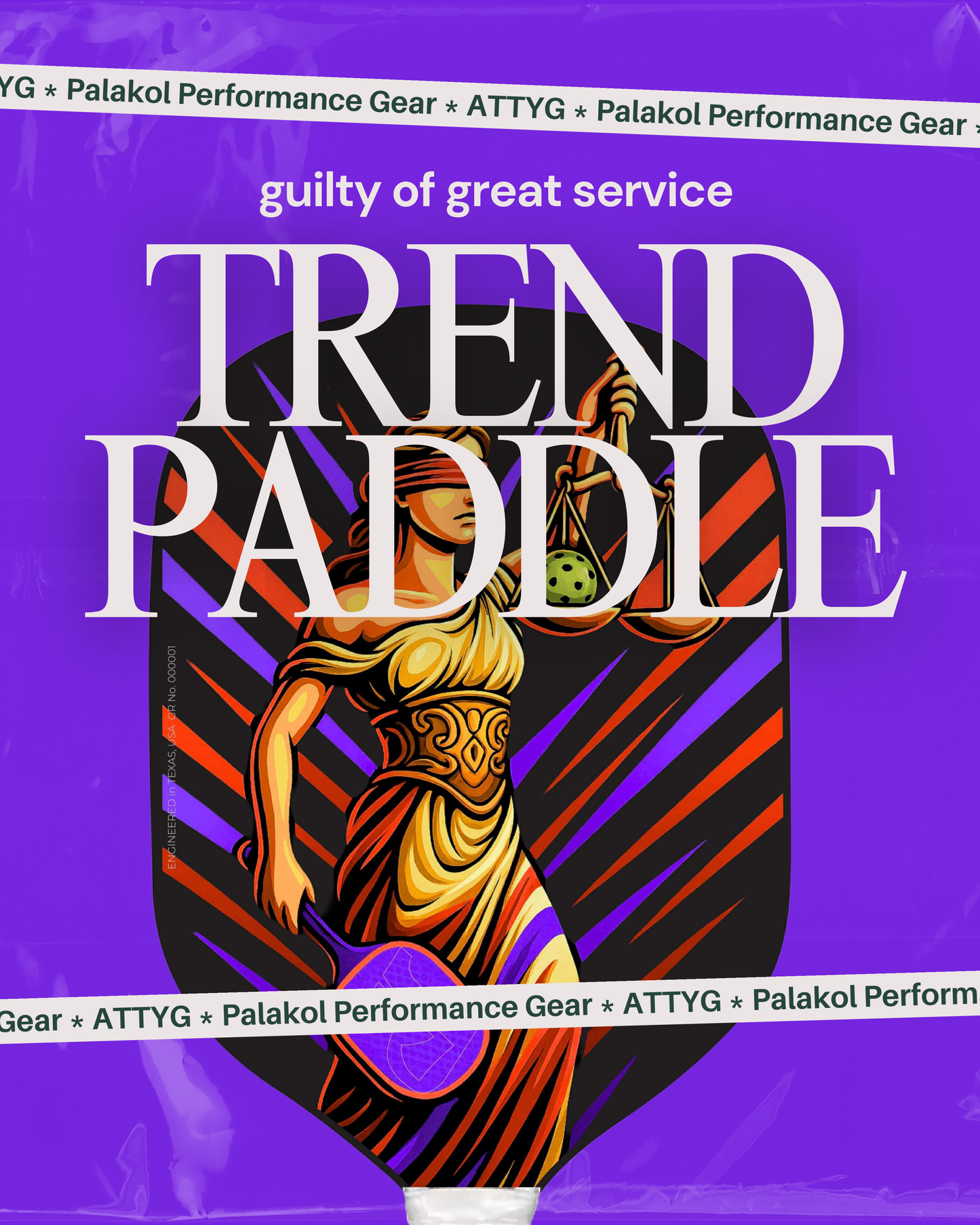 ATTYG Paddle * Palakol Performance Gear — “Guilty of Great Service” (Limited to 30 pcs)